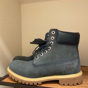 Navy Blue Timberlands - MENS